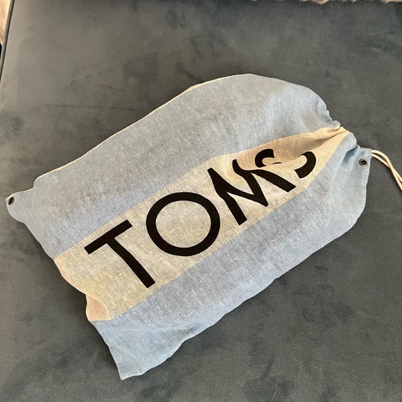 Sale! Black grommet canvas TOMS—gently loved - Picture 6 of 7